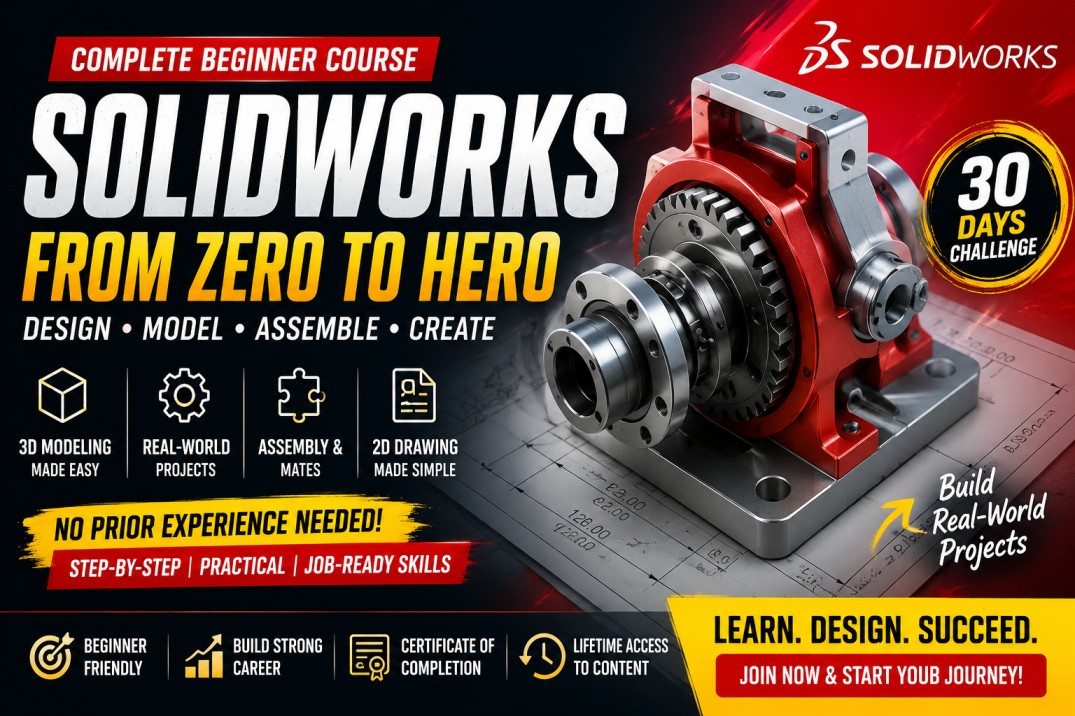 SolidWorks Full Beginner Course | Start Designing